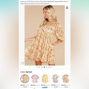 Floral Puff Sleeve Dress